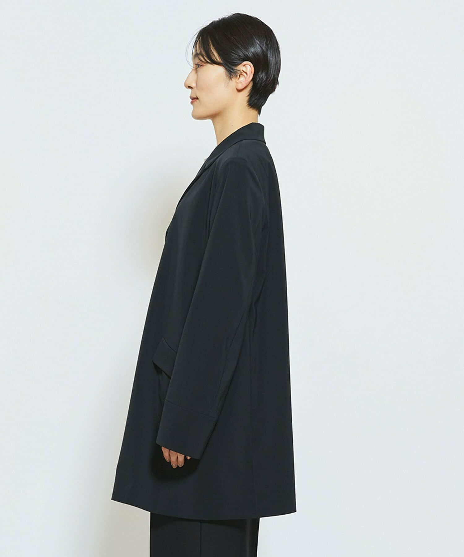 【MOGA Collection】MOGA Collection Cu/Pメランジロングジャケット 詳細画像 ブラック 19