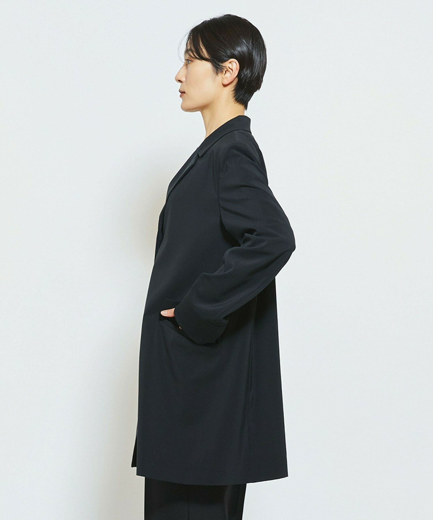 【MOGA Collection】MOGA Collection Cu/Pメランジロングジャケット 詳細画像 ブラック 20