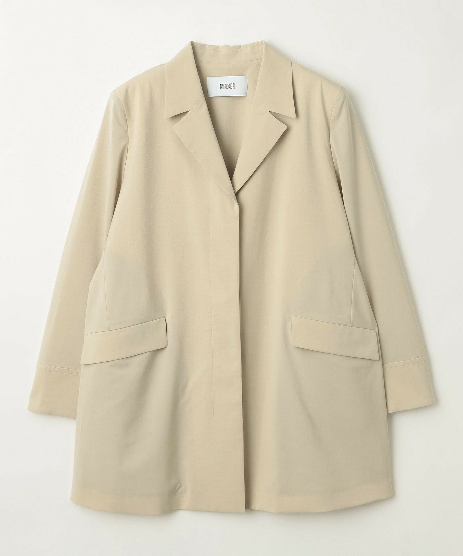 【MOGA Collection】MOGA Collection Cu/Pメランジロングジャケット 詳細画像 ベージュ 2