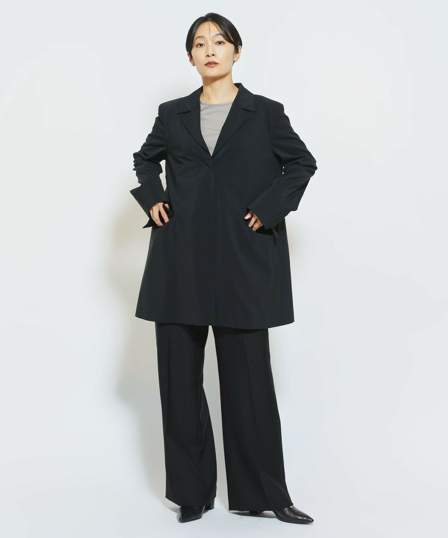 【MOGA Collection】MOGA Collection トリアセウールパンツ 詳細画像 ブラック 11