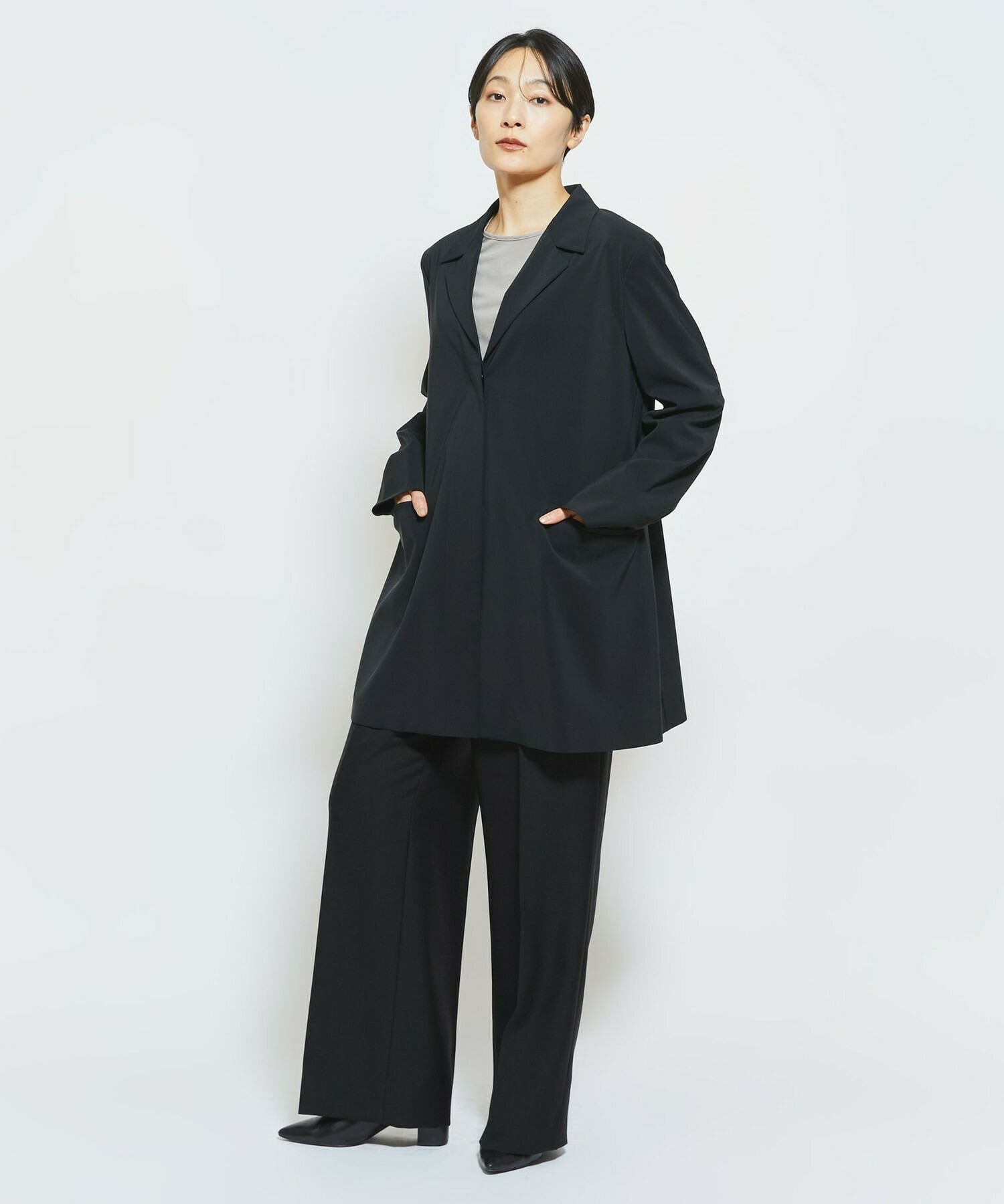 【MOGA Collection】MOGA Collection トリアセウールパンツ 詳細画像 ブラック 12