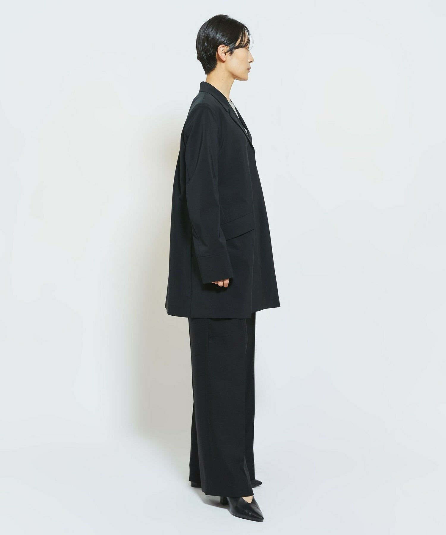 【MOGA Collection】MOGA Collection トリアセウールパンツ 詳細画像 ブラック 16