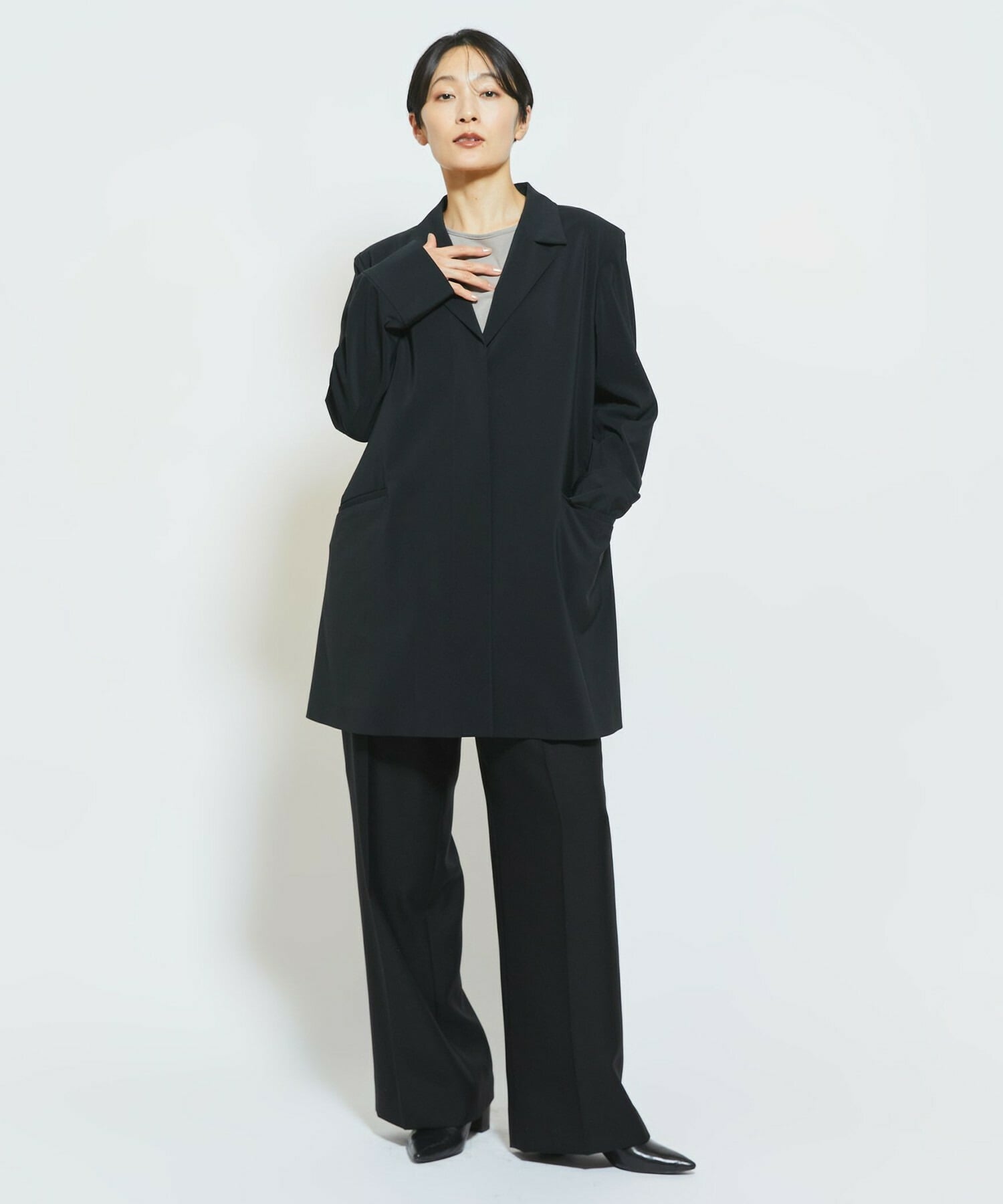 【MOGA Collection】MOGA Collection トリアセウールパンツ 詳細画像 ブラック 18