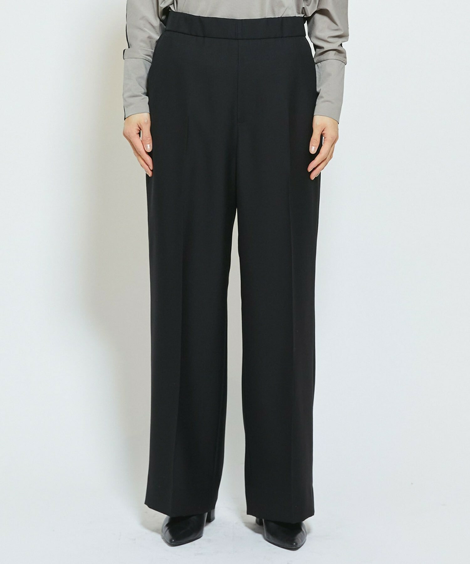 【MOGA Collection】MOGA Collection トリアセウールパンツ 詳細画像 ブラック 19