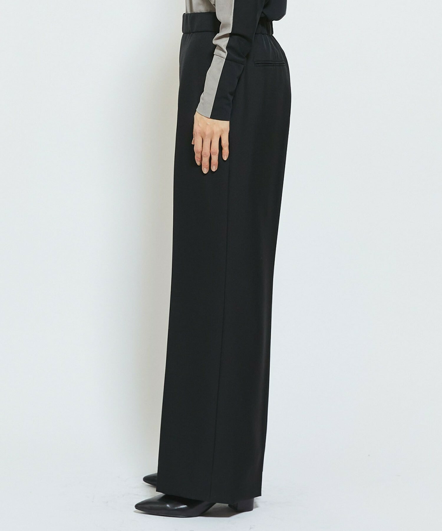 【MOGA Collection】MOGA Collection トリアセウールパンツ 詳細画像 ブラック 20