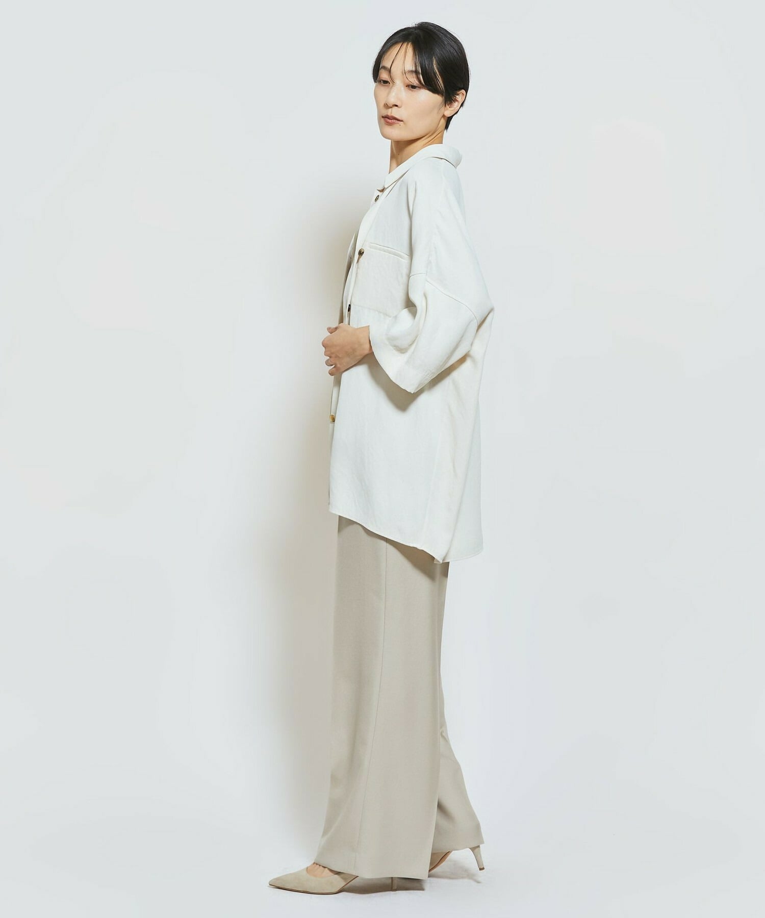 【MOGA Collection】MOGA Collection トリアセウールパンツ 詳細画像 ブラック 5