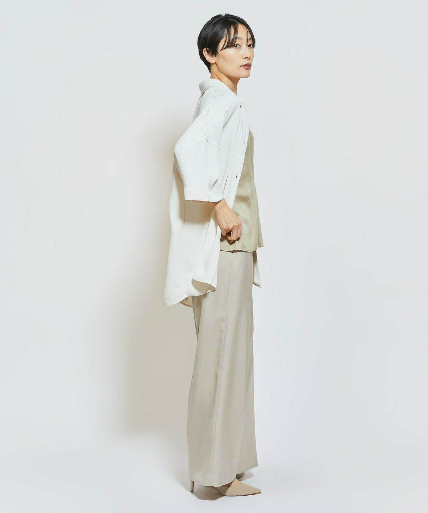 【MOGA Collection】MOGA Collection トリアセウールパンツ 詳細画像 ブラック 7