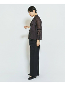 【MOGA Collection】MOGA Collection ダブルクロスストレッチベルト付きパンツ 詳細画像 ブラック 5