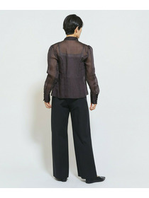 【MOGA Collection】MOGA Collection ダブルクロスストレッチベルト付きパンツ 詳細画像 ブラック 7