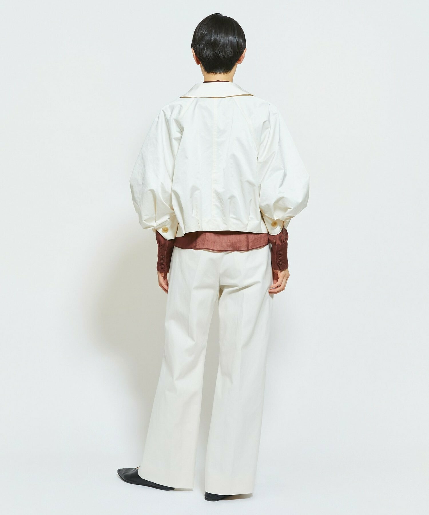 【MOGA Collection】MOGA Collection ダブルクロスストレッチベルト付きパンツ 詳細画像 ブラック 14