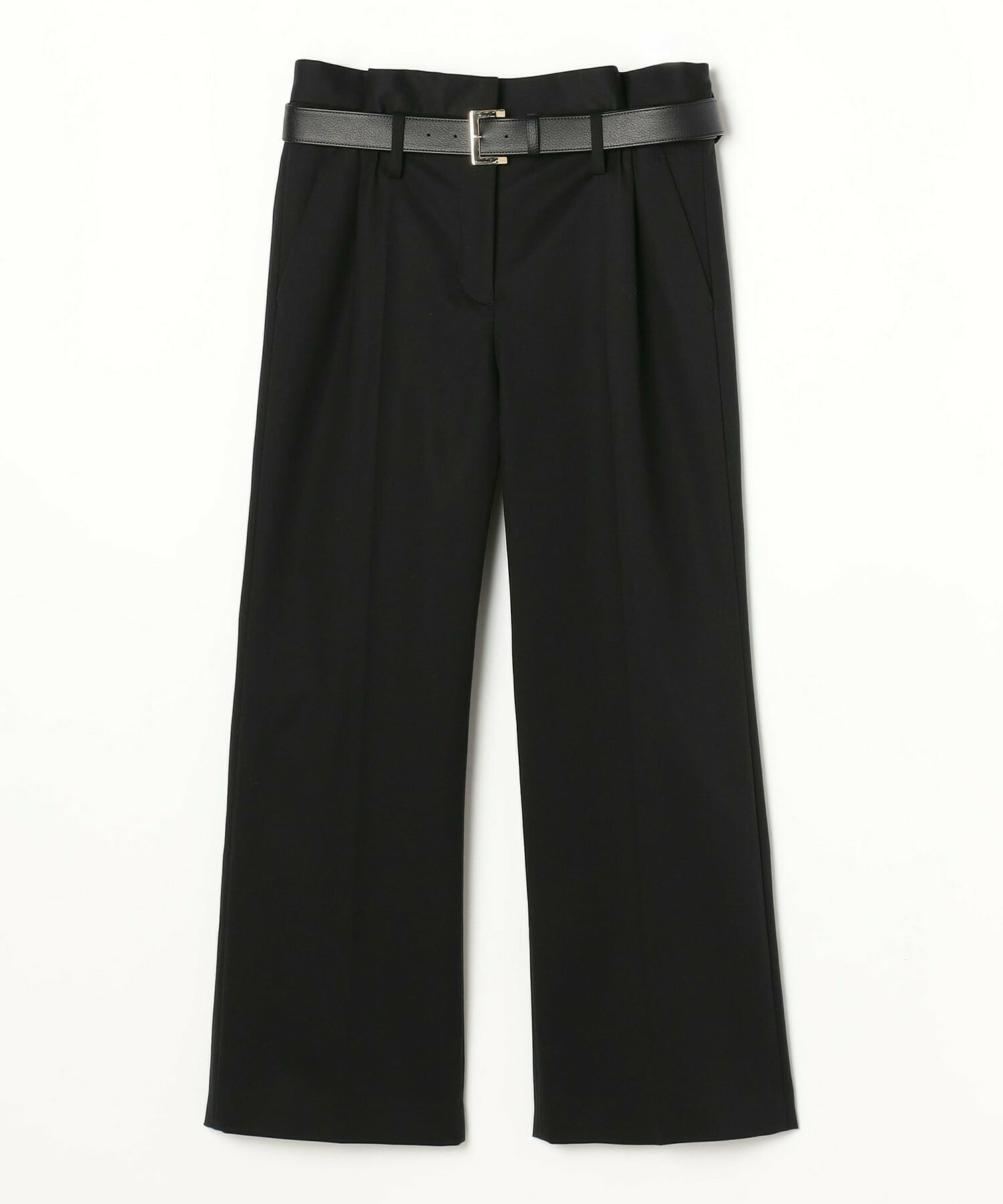 【MOGA Collection】MOGA Collection ダブルクロスストレッチベルト付きパンツ 詳細画像 ブラック 29