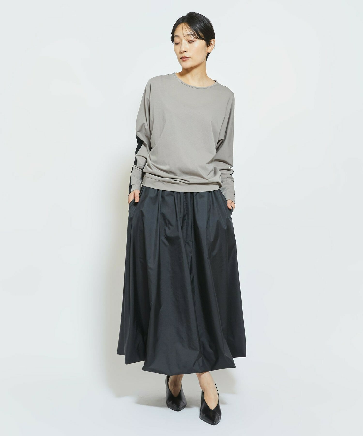 【MOGA Collection】MOGA Collection コンパクトポリバルーンスカート 詳細画像 ブラック 10