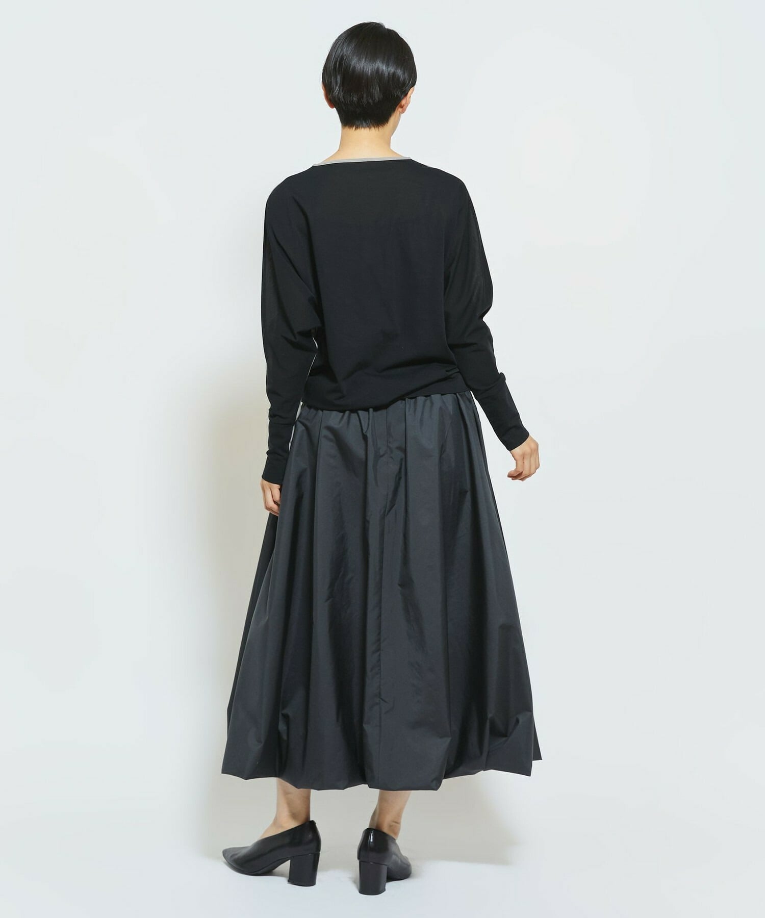 【MOGA Collection】MOGA Collection コンパクトポリバルーンスカート 詳細画像 ブラック 16