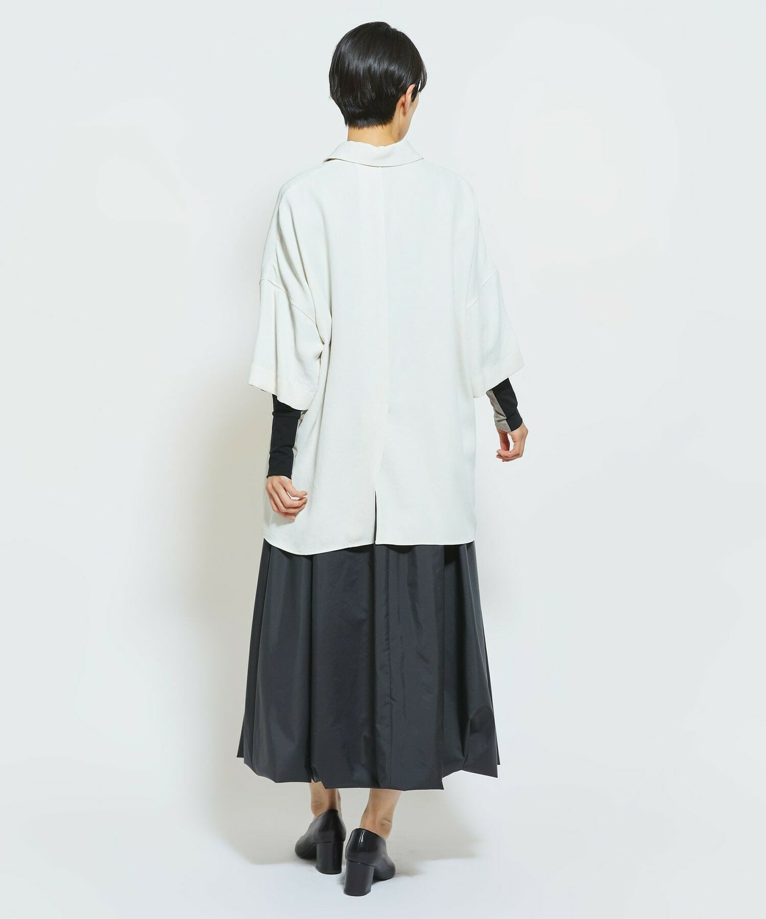 【MOGA Collection】MOGA Collection コンパクトポリバルーンスカート 詳細画像 ブラック 6