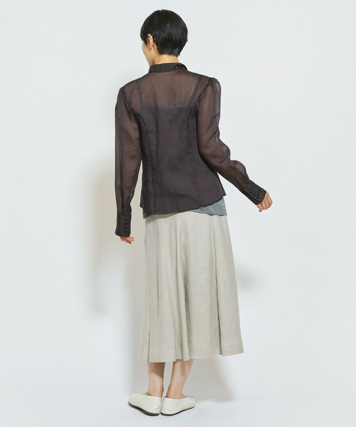 【MOGA Collection】MOGA Collection ドライリネンスカート 詳細画像 ブラック 14