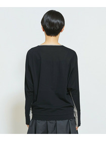 【MOGA Collection】MOGA Collection フレスカジャージードルマンスリーブカットソー 詳細画像 グレー&times;ブラック 23