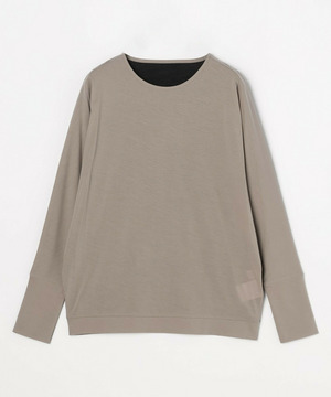 【MOGA Collection】MOGA Collection フレスカジャージードルマンスリーブカットソー 詳細画像 グレー&times;ブラック 2