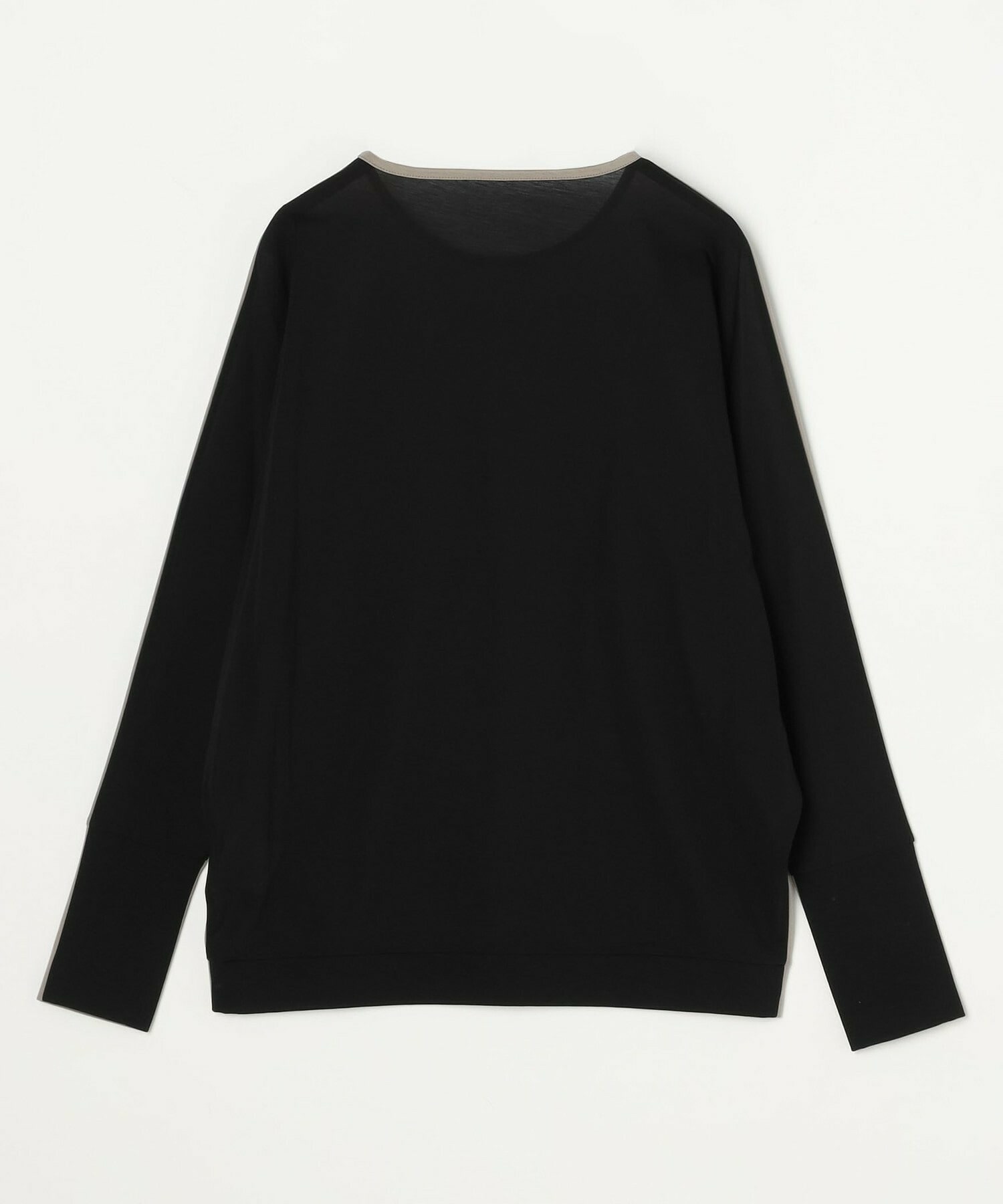 【MOGA Collection】MOGA Collection フレスカジャージードルマンスリーブカットソー 詳細画像 グレー&times;ブラック 25