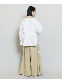 【MOGA】リボンテープジャガードブラウス 詳細画像 ブラック 15