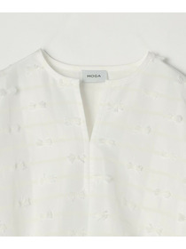 【MOGA】リボンテープジャガードブラウス 詳細画像 ブラック 25