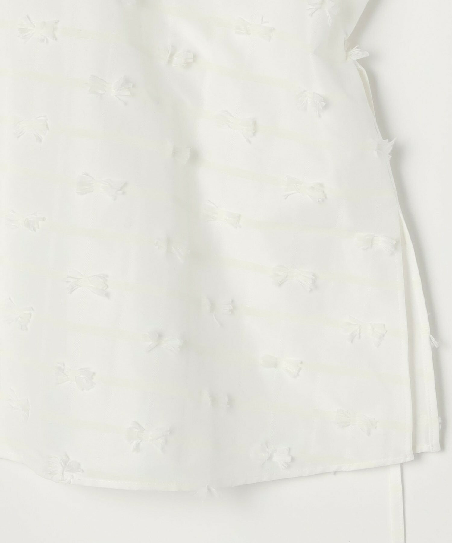 【MOGA】リボンテープジャガードブラウス 詳細画像 ブラック 28