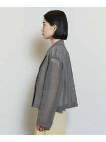 【MOGA】ハードボイルチェッククロップドジャケット 詳細画像 チェック 21