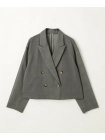 【MOGA】ハードボイルチェッククロップドジャケット 詳細画像 チェック 24