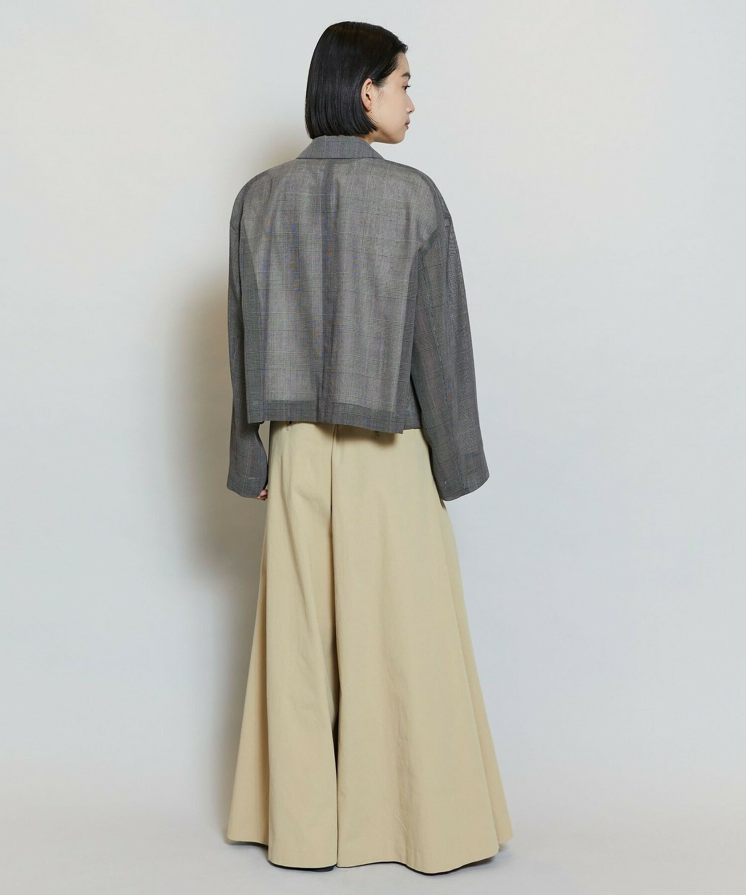 【MOGA】ハードボイルチェッククロップドジャケット 詳細画像 チェック 13