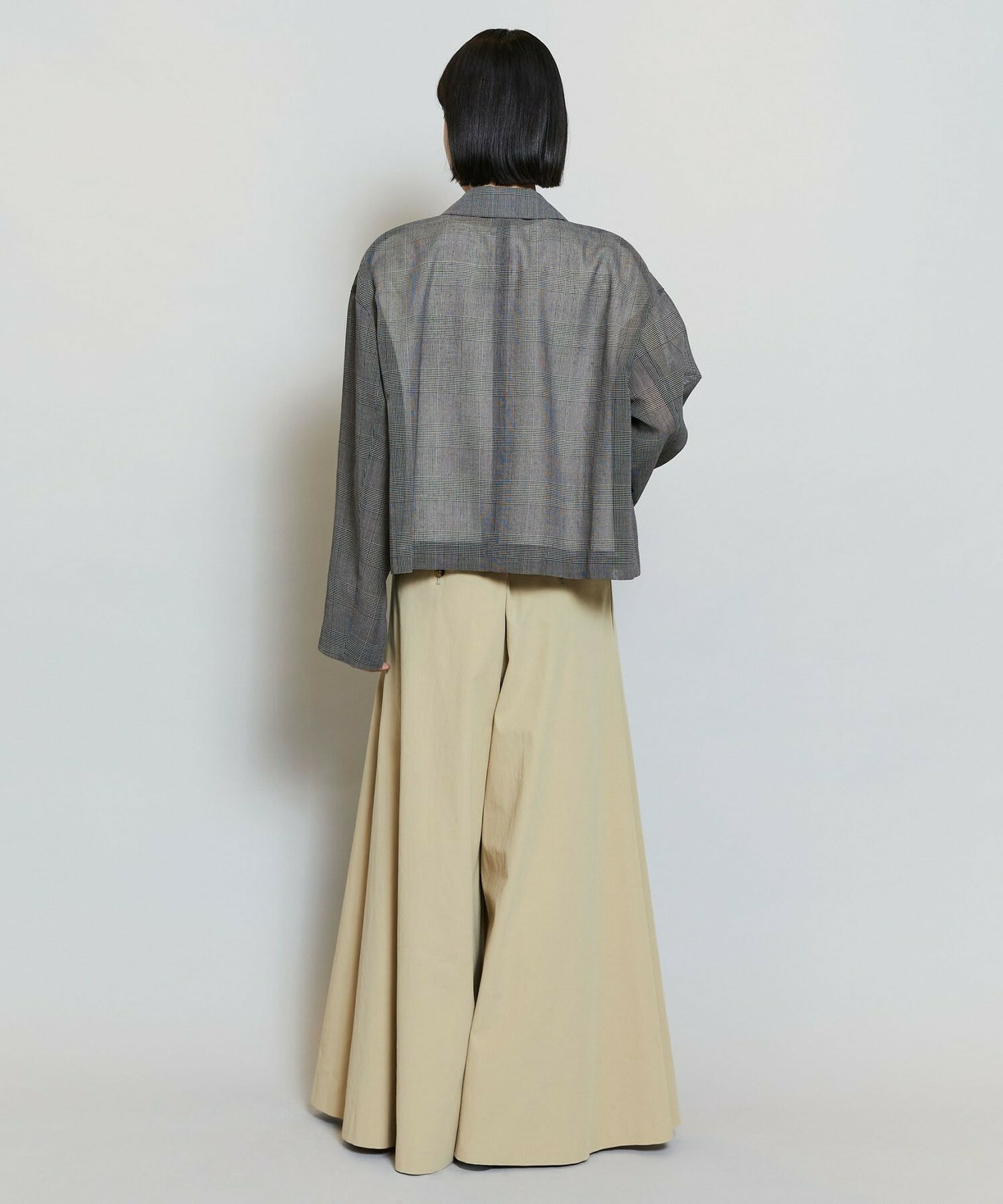 【MOGA】ハードボイルチェッククロップドジャケット 詳細画像 チェック 14