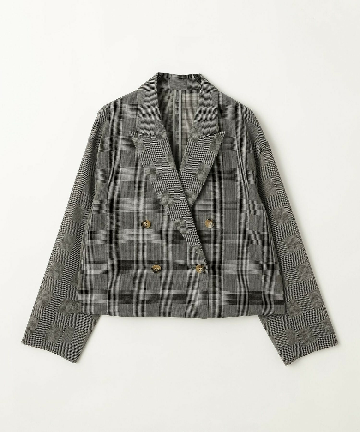 【MOGA】ハードボイルチェッククロップドジャケット 詳細画像 チェック 24