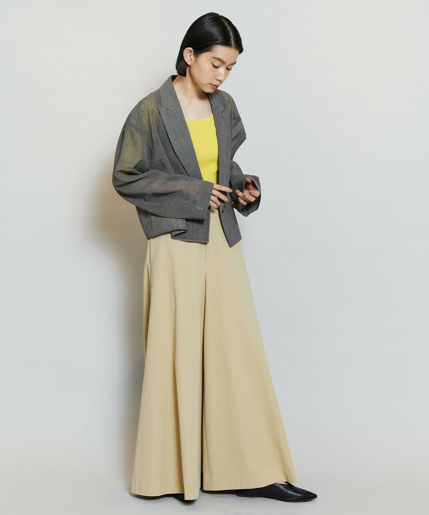 【MOGA】ハードボイルチェッククロップドジャケット 詳細画像 チェック 8