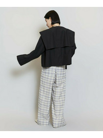 【MOGA】ライトグログランセーラージャケット 詳細画像 ブラック 11