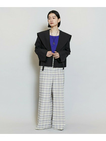 【MOGA】ライトグログランセーラージャケット 詳細画像 ブラック 2