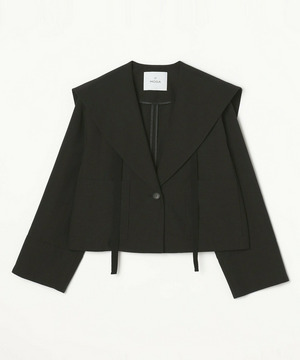 【MOGA】ライトグログランセーラージャケット 詳細画像 ブラック 2