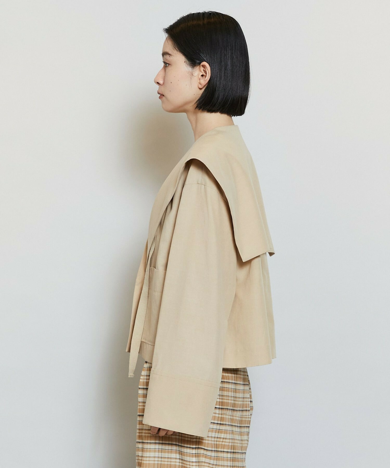 【MOGA】ライトグログランセーラージャケット 詳細画像 ブラック 21