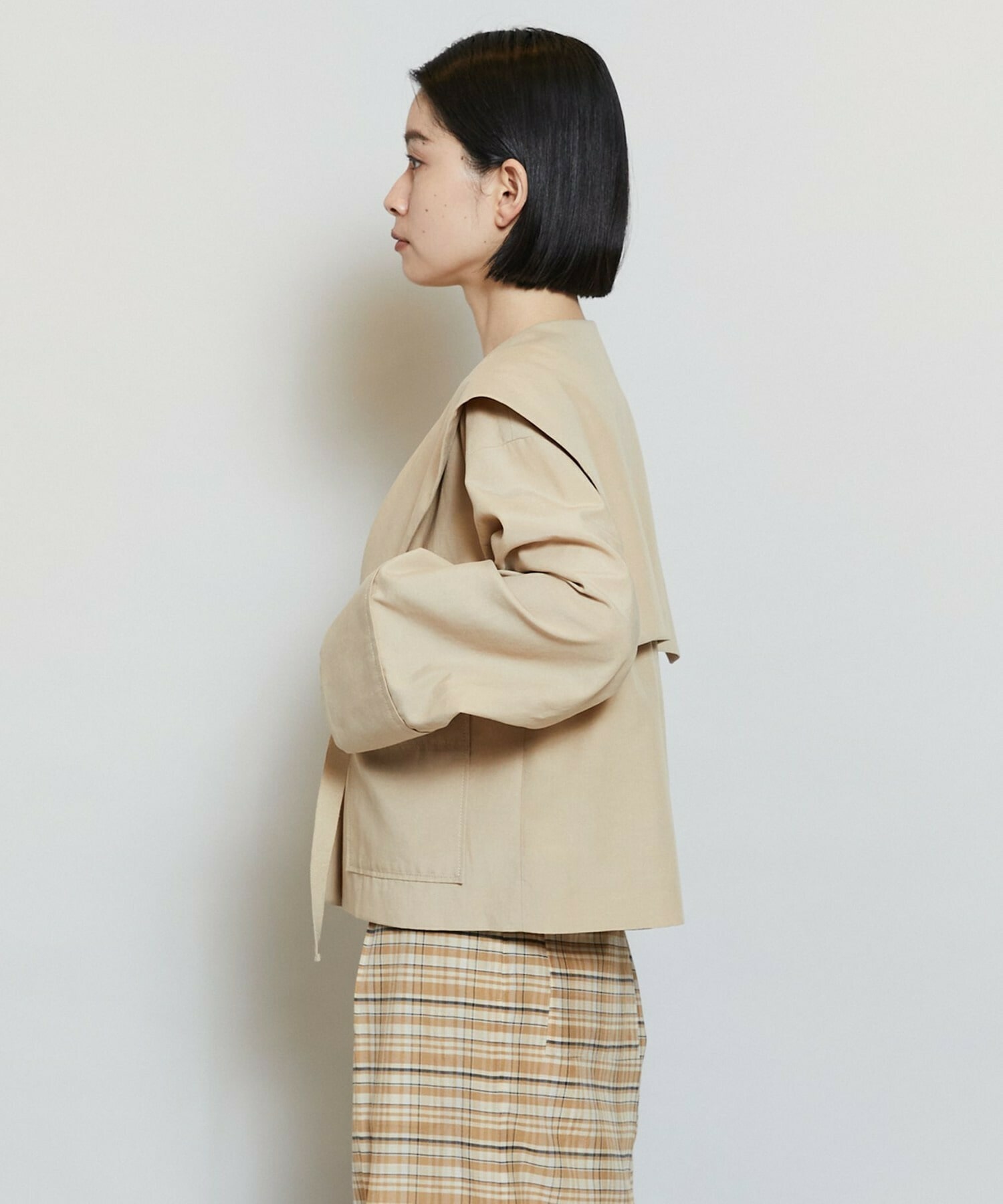 【MOGA】ライトグログランセーラージャケット 詳細画像 ブラック 22