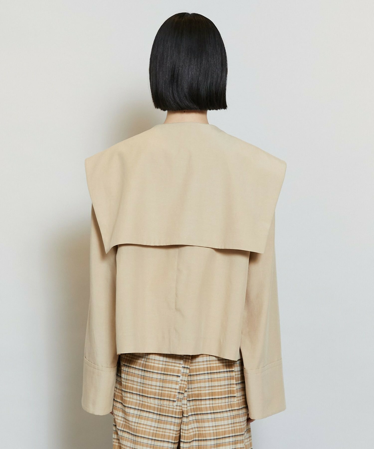 【MOGA】ライトグログランセーラージャケット 詳細画像 ブラック 23