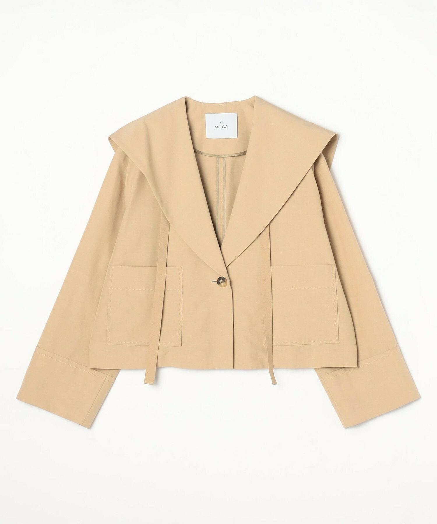 【MOGA】ライトグログランセーラージャケット 詳細画像 ブラック 24