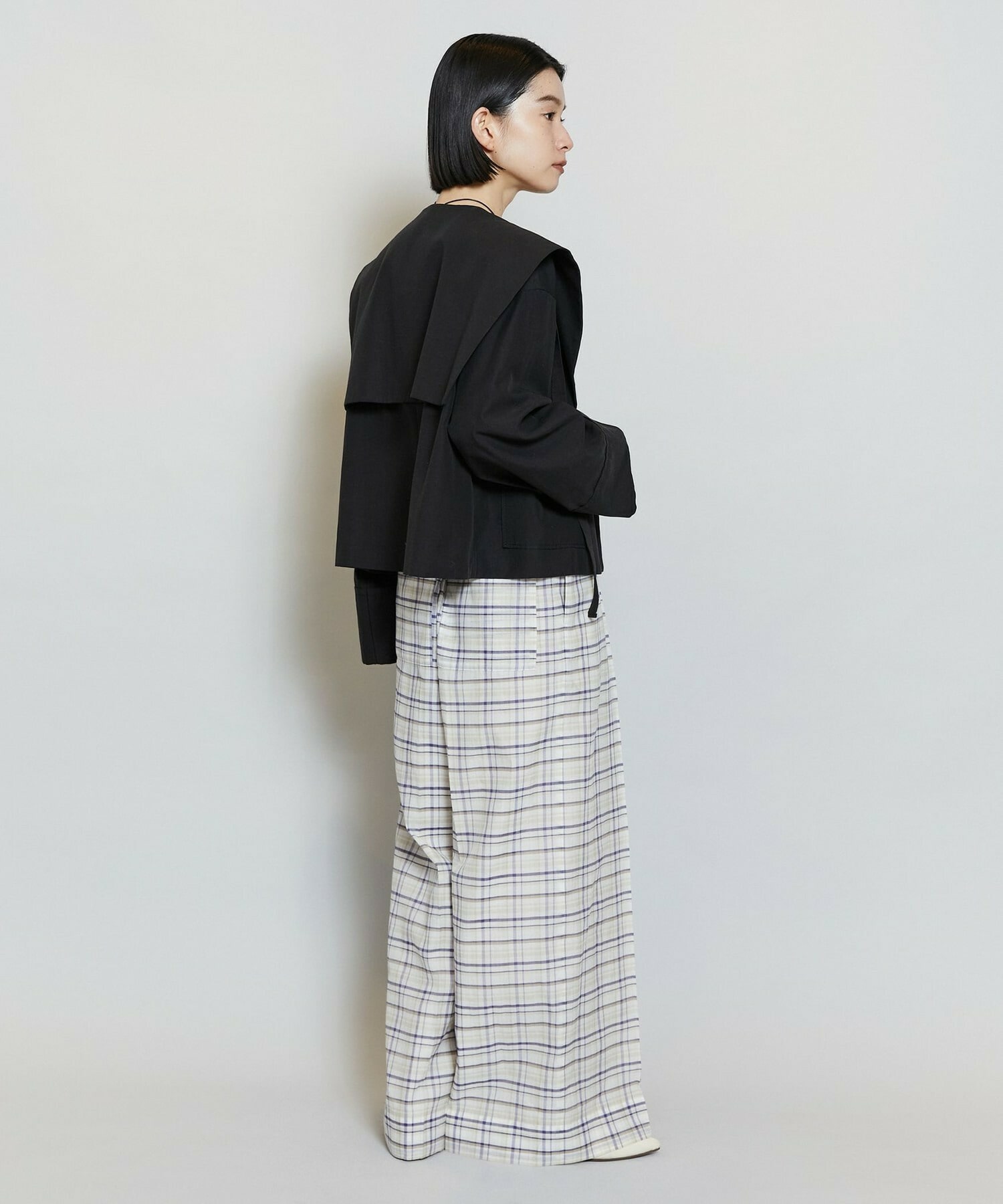 【MOGA】ライトグログランセーラージャケット 詳細画像 ブラック 6