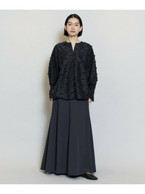 【MOGA】コンパクトツイルワイドフレアーパンツ 詳細画像 ベージュ 4