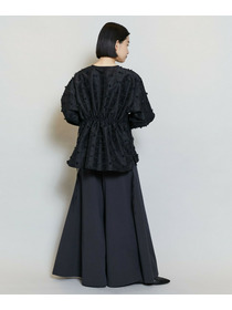 【MOGA】コンパクトツイルワイドフレアーパンツ 詳細画像 ベージュ 7