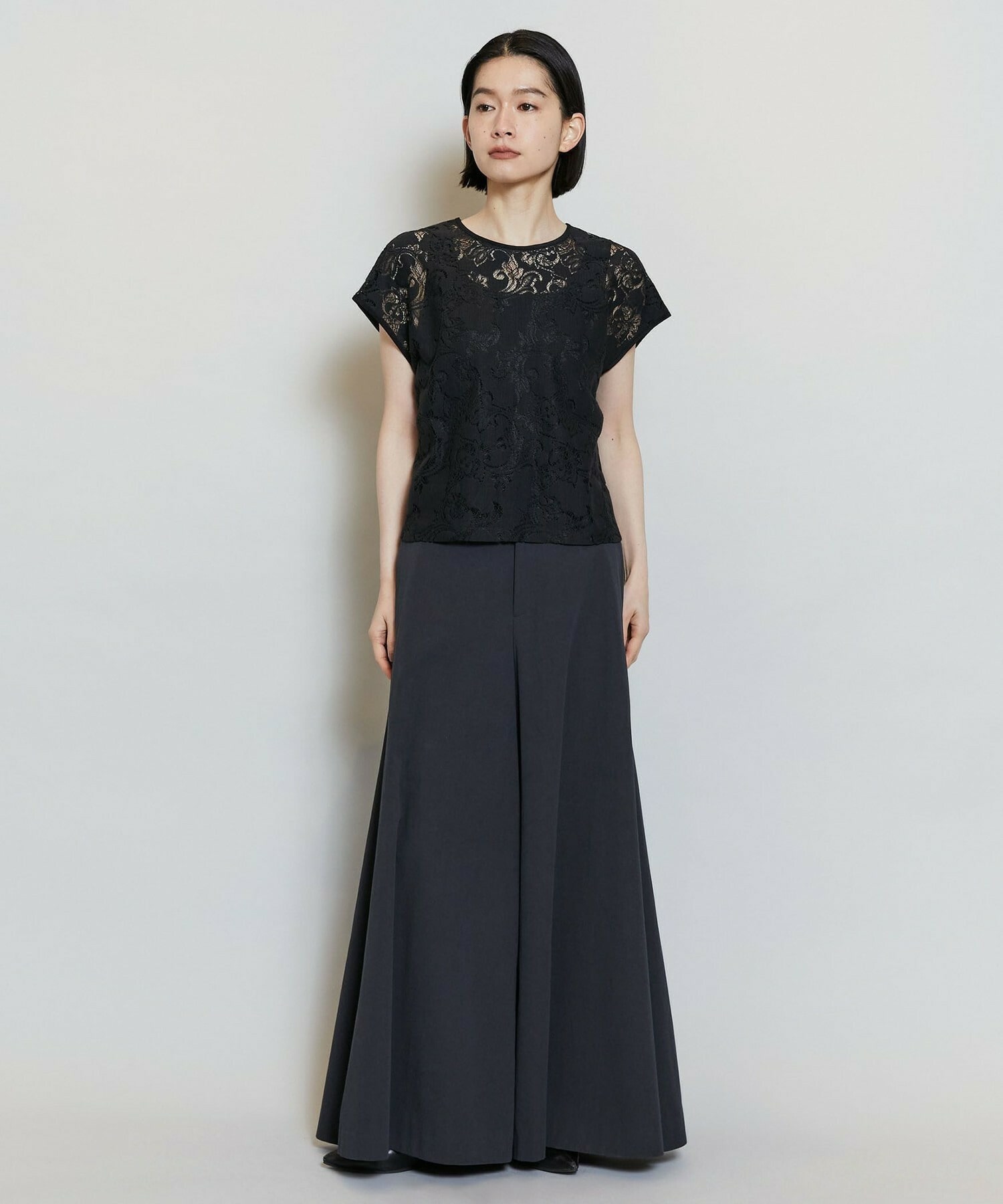 【MOGA】コンパクトツイルワイドフレアーパンツ 詳細画像 ベージュ 10