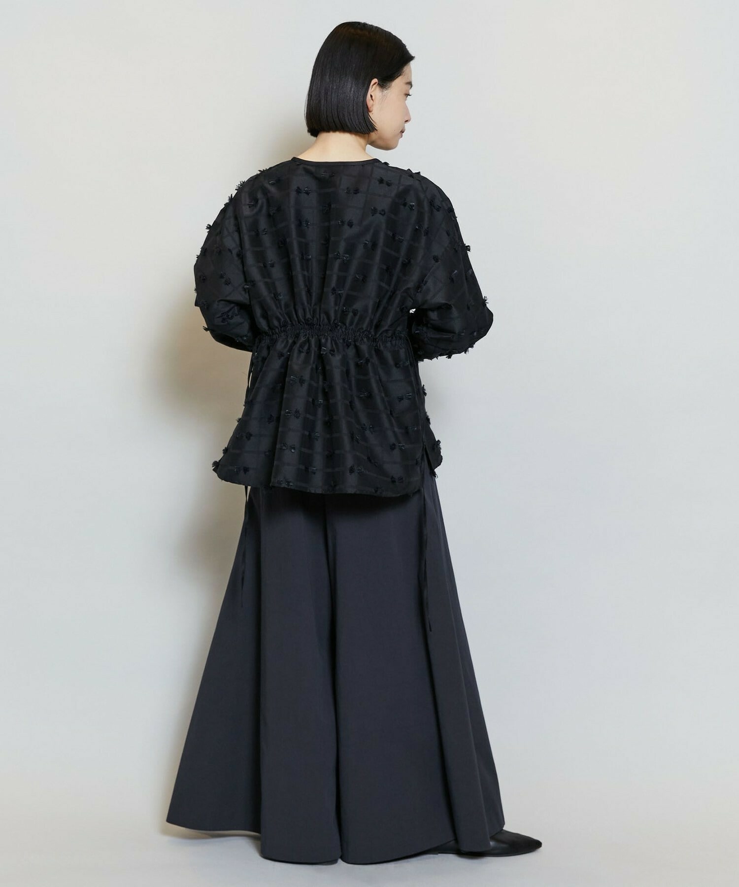 【MOGA】コンパクトツイルワイドフレアーパンツ 詳細画像 ベージュ 7