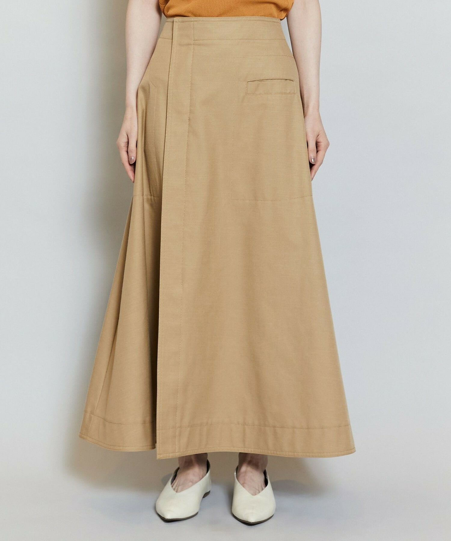 【MOGA】テンセルコットンツイルスカート 詳細画像 ベージュ 20