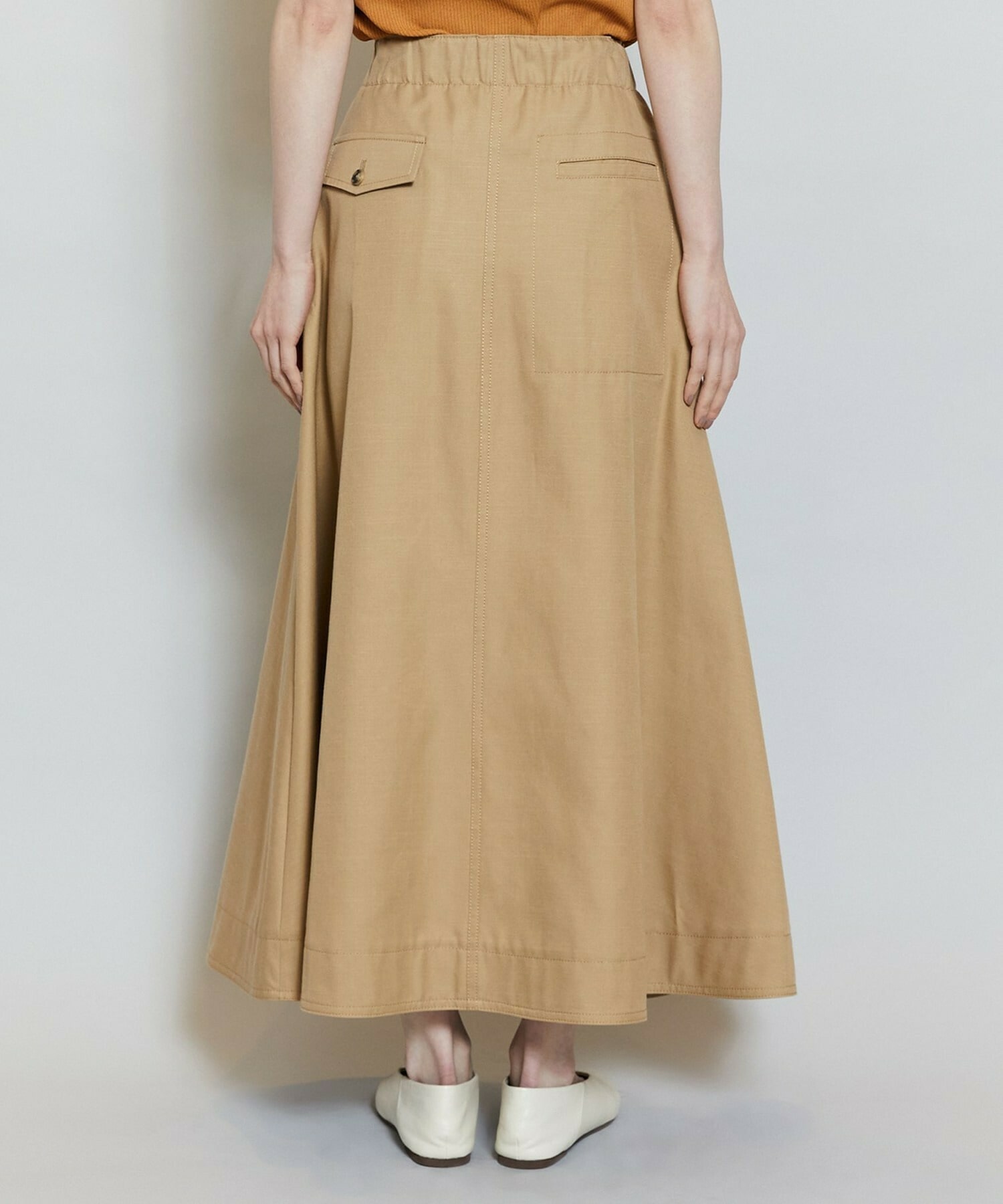 【MOGA】テンセルコットンツイルスカート 詳細画像 ベージュ 23