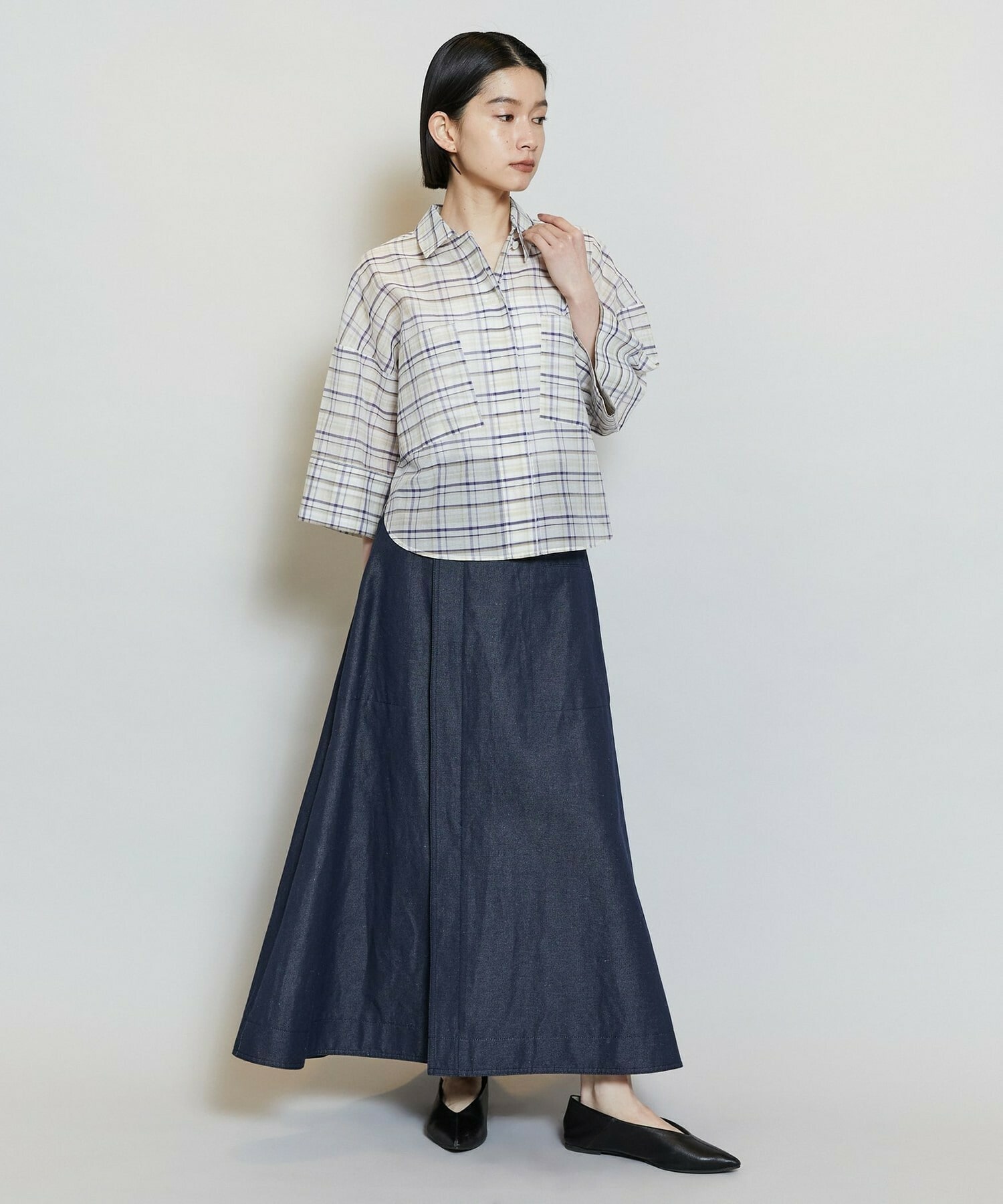 【MOGA】C/Liデニムスカート 詳細画像 ネイビー 12