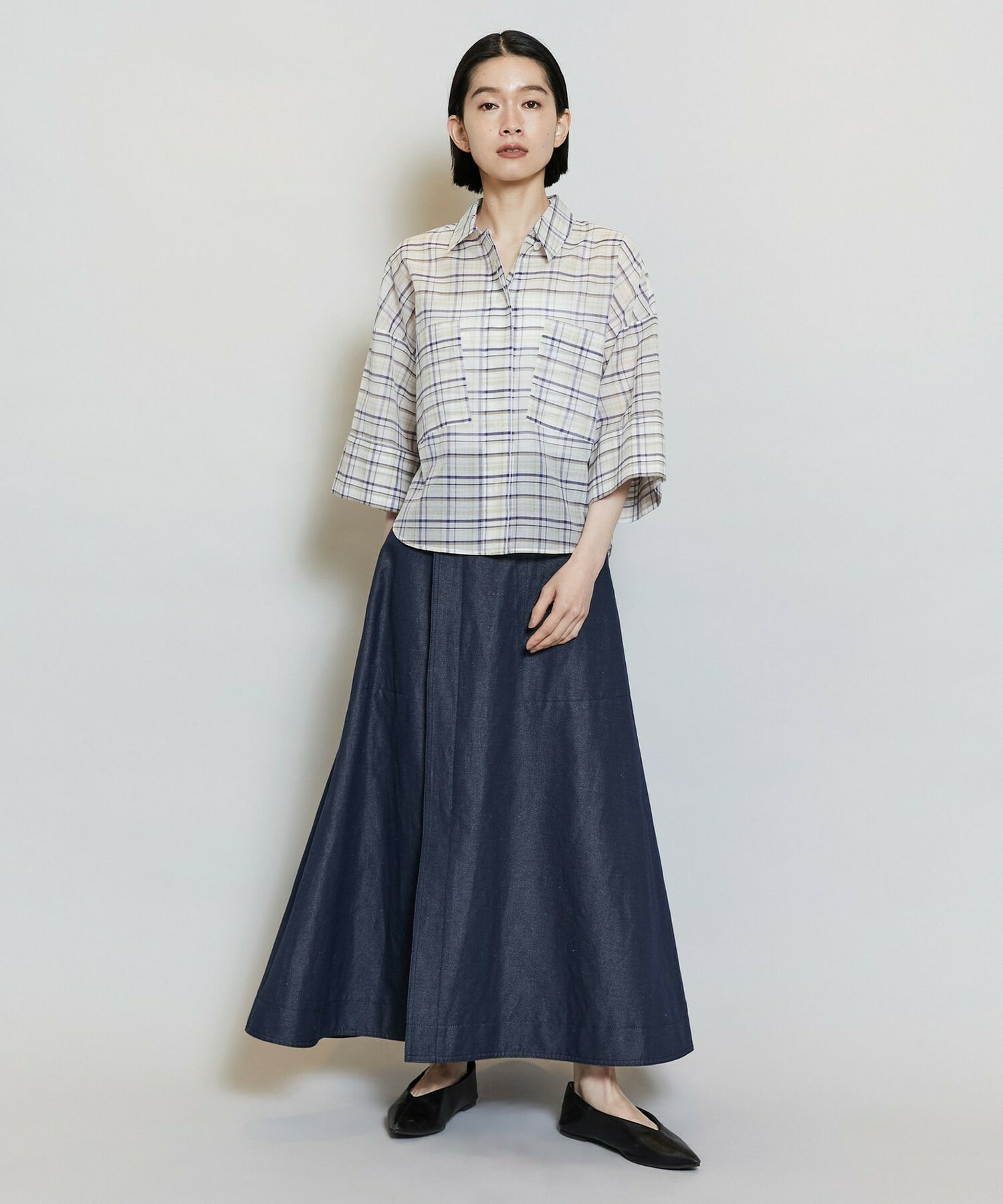 【MOGA】C/Liデニムスカート 詳細画像 ネイビー 13