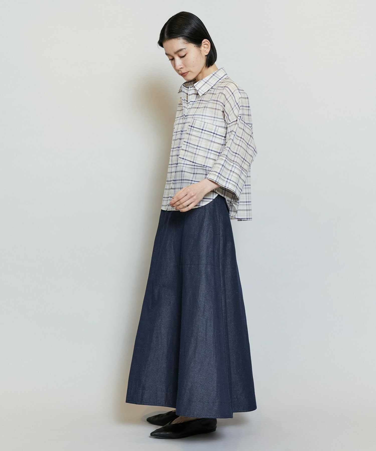 【MOGA】C/Liデニムスカート 詳細画像 ネイビー 3