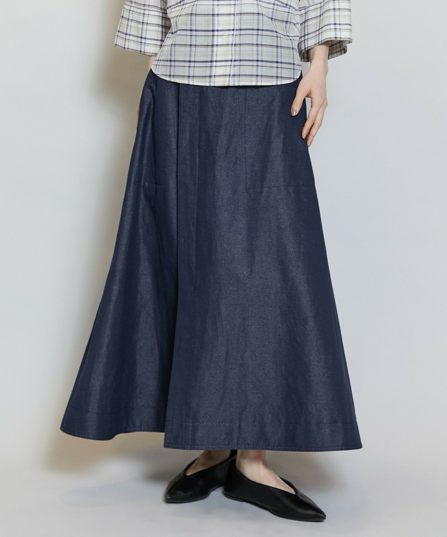 【MOGA】C/Liデニムスカート 詳細画像 ネイビー 1