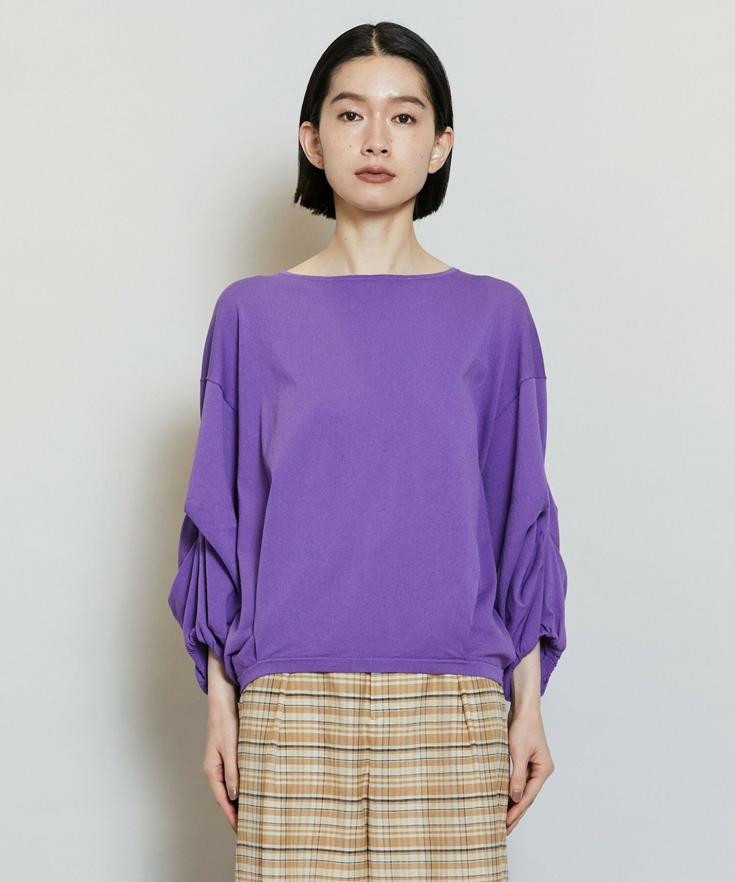【MOGA】キアロスクーロニットトップス 詳細画像 パープル 21